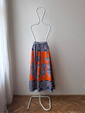 French cotton wrapped skirt