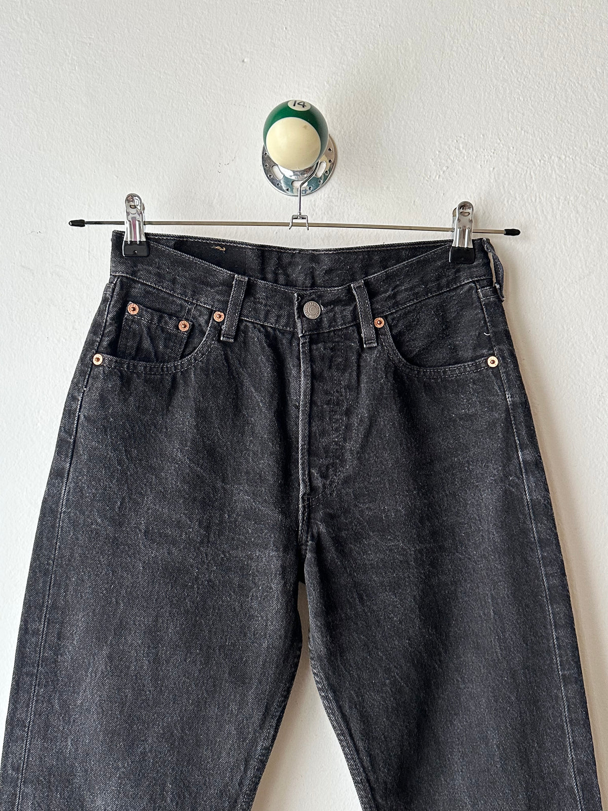 1990s French made Levi’s black denim trousers - w29