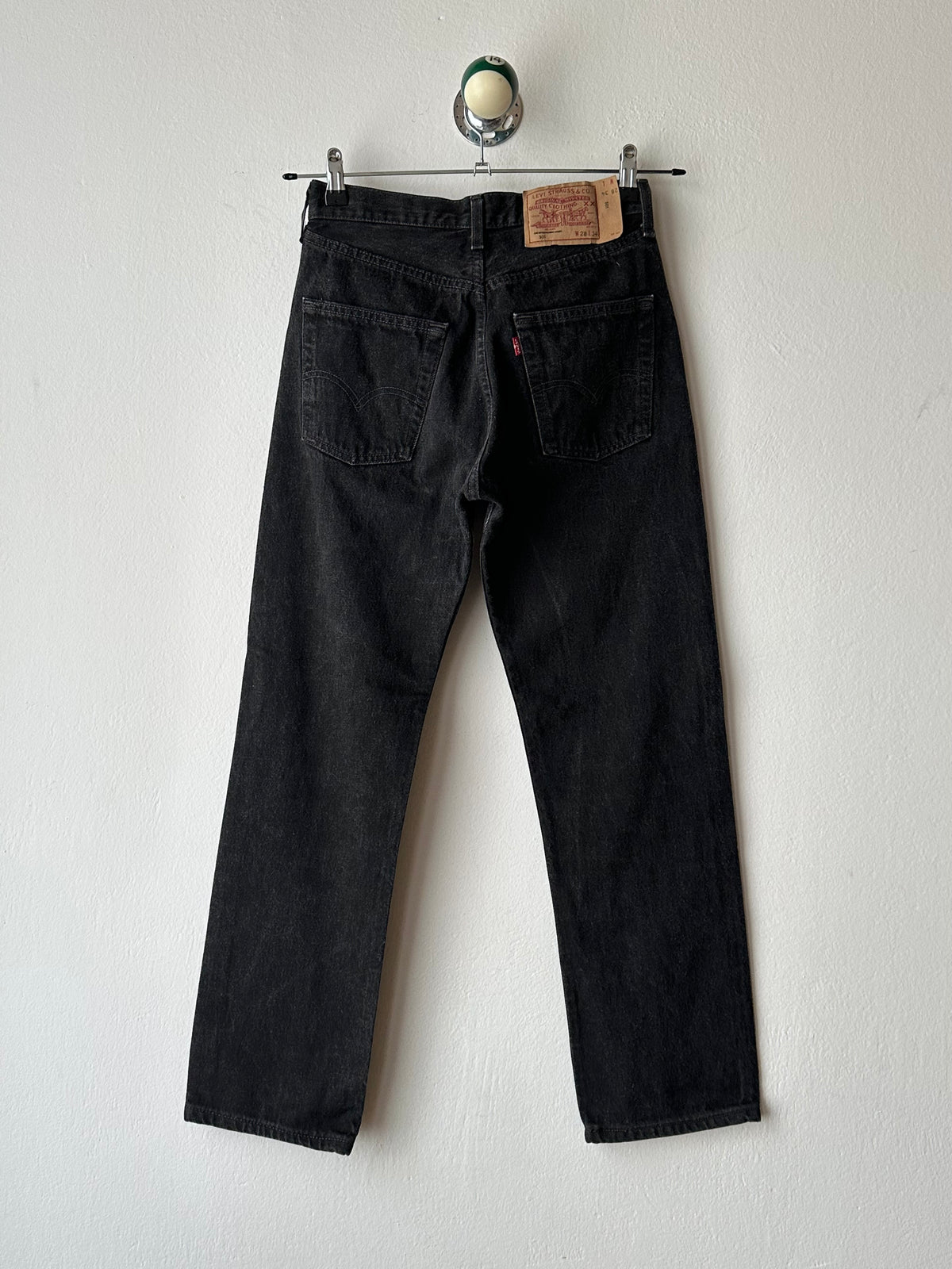 1990s French made Levi’s black denim trousers - w29