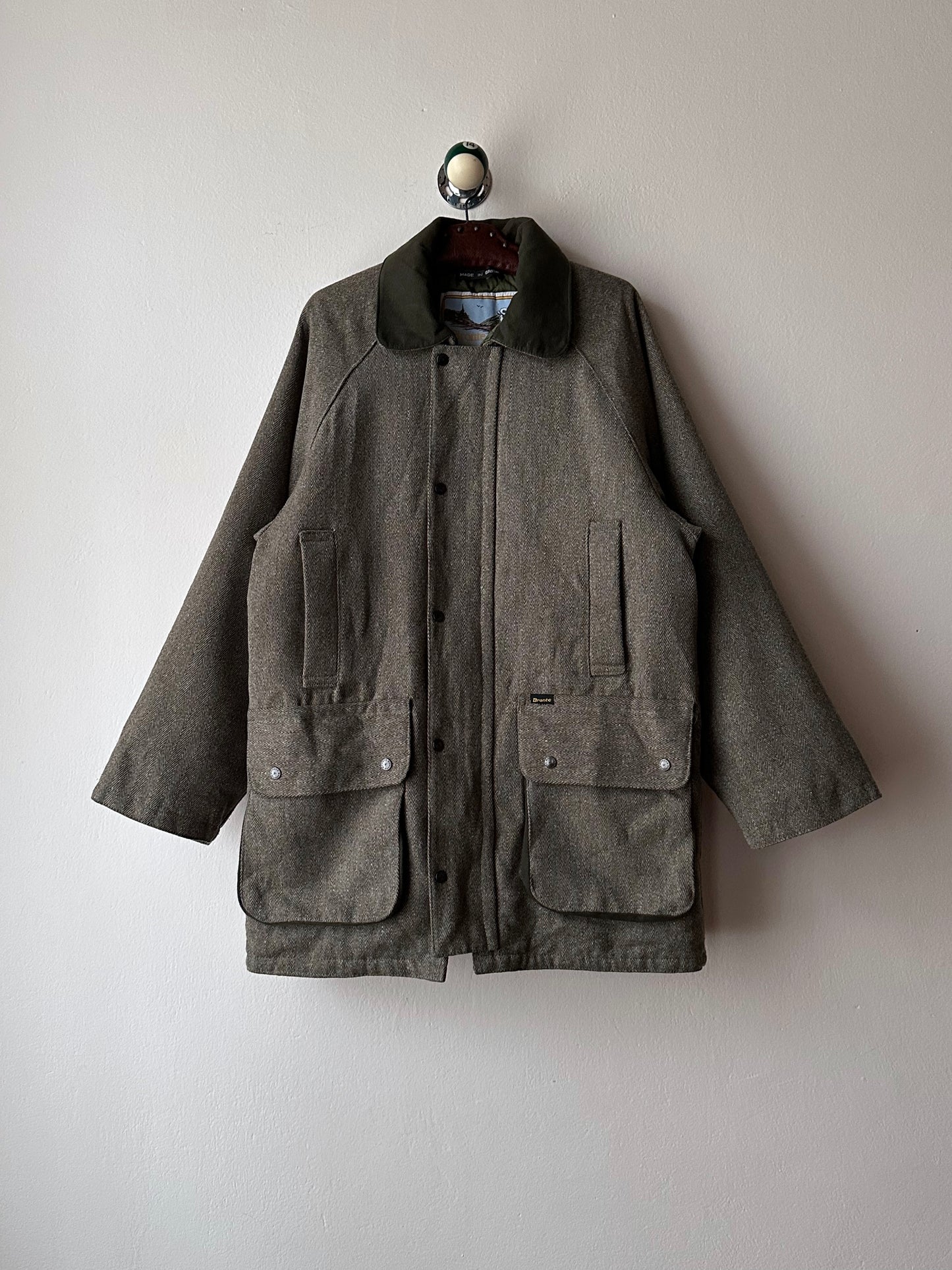 90s British tweed hunting jacket