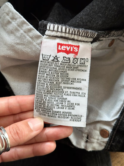 1990s French made Levi’s black denim trousers - w29