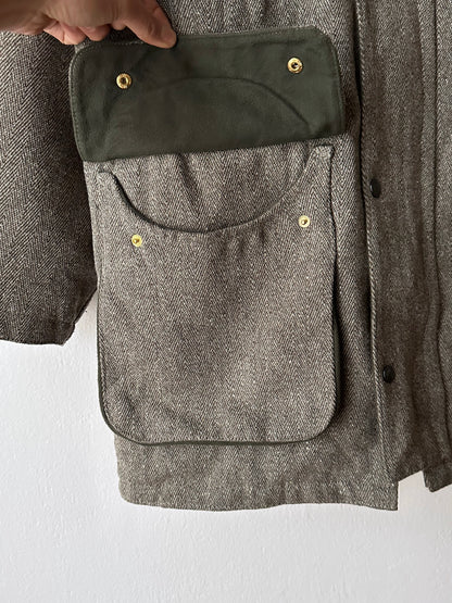 90s British tweed hunting jacket