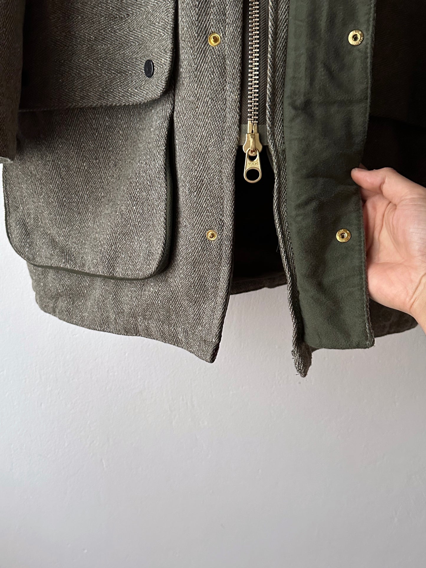 90s British tweed hunting jacket