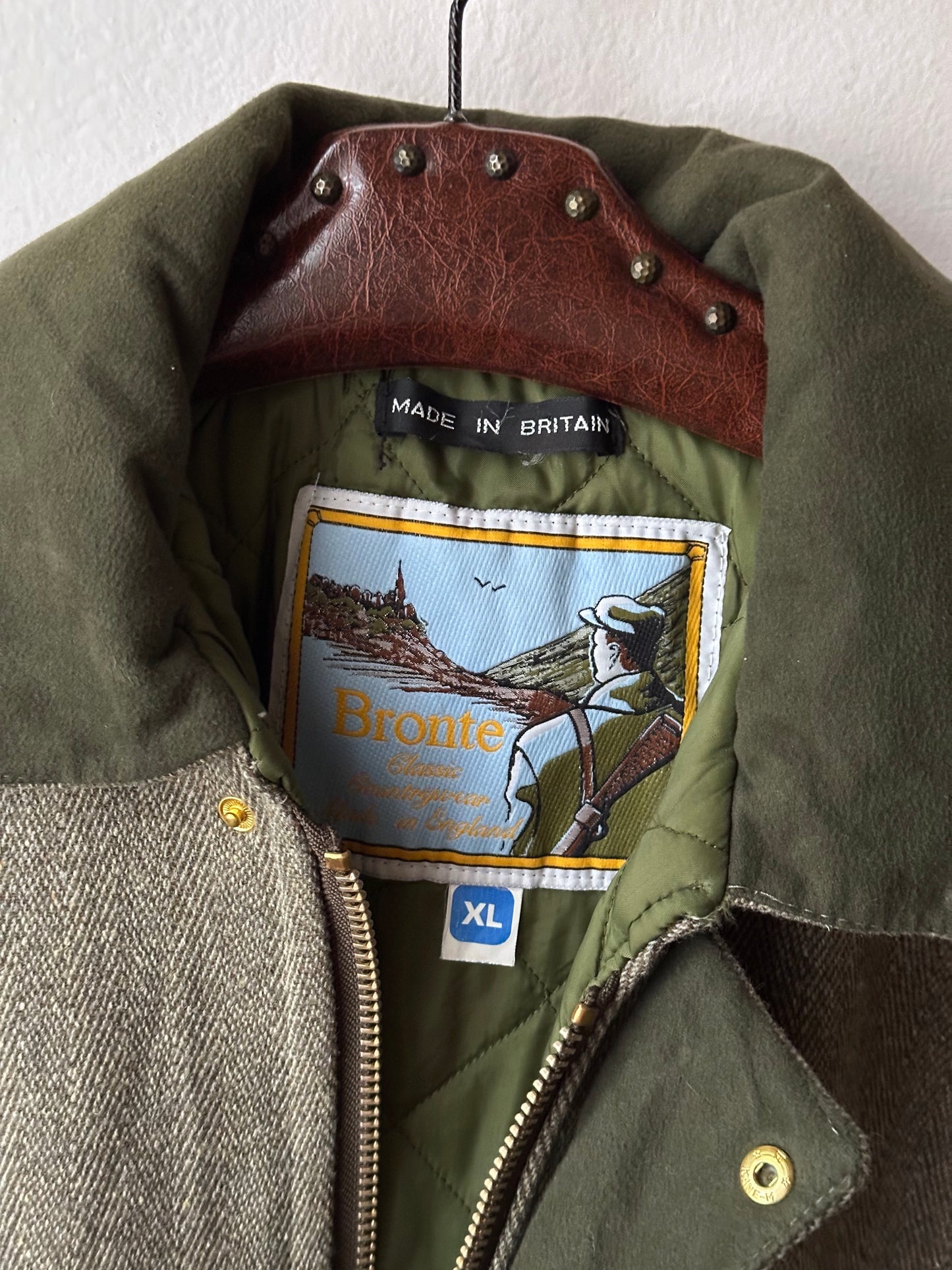 90s British tweed hunting jacket