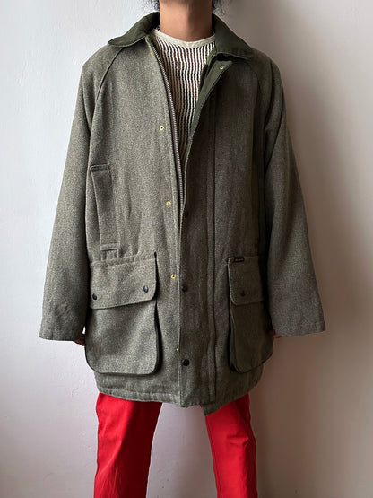 90s British tweed hunting jacket