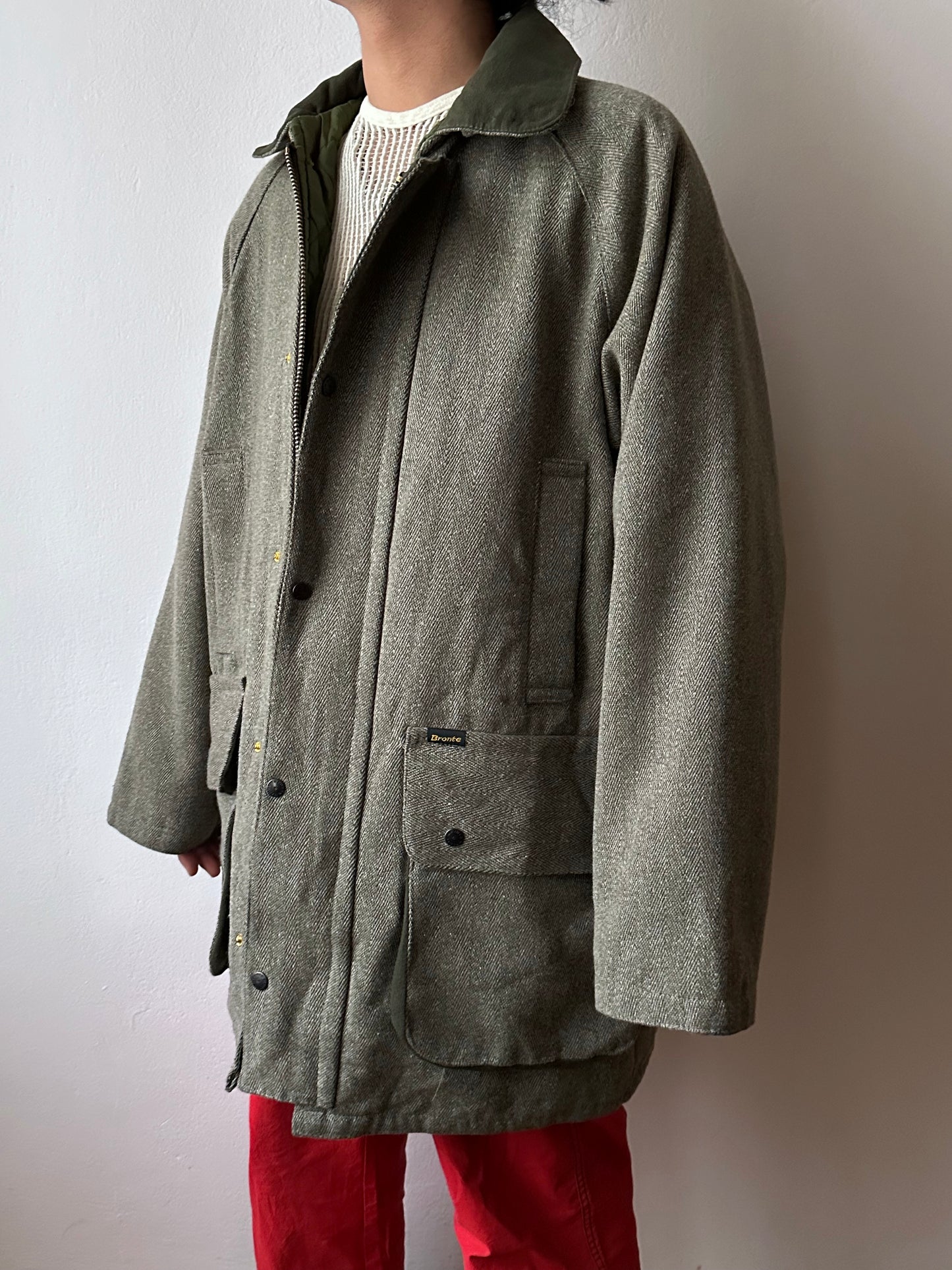 90s British tweed hunting jacket