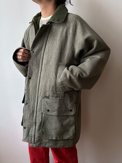 90s British tweed hunting jacket