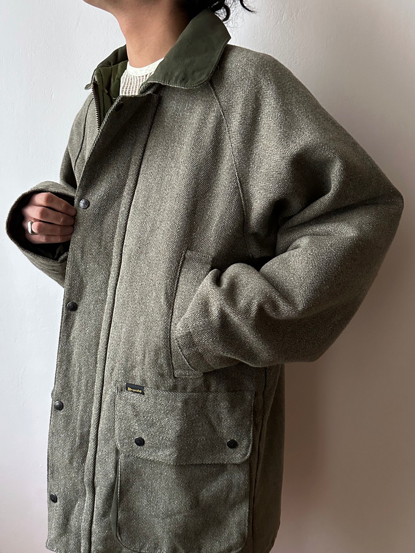 90s British tweed hunting jacket