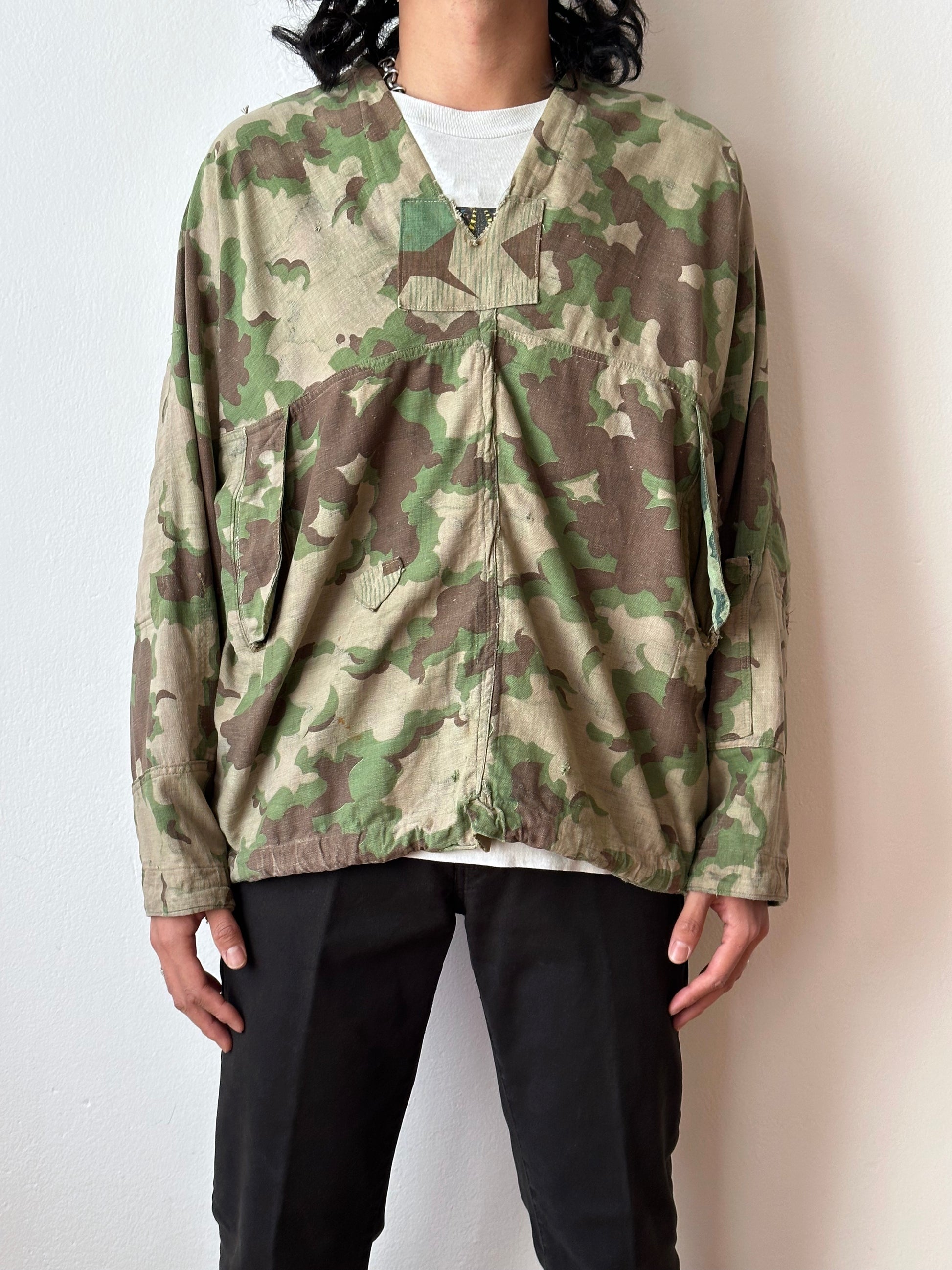 1960's Československá lidová armáda Clouds camouflage reversible jacket 60年代 ヴィンテージ Vintage チェコスロバキア Military ミリタリー ユーロミリタリー Toto 古着屋 プラハ 古着 Praha Prague Vintage store Smock DUBÁKY camouflage ユーロ古着 ヨーロッパ古着 Czech Army チェコスロバキア人民軍 50's 50年代 WW2 戦争 古着卸 