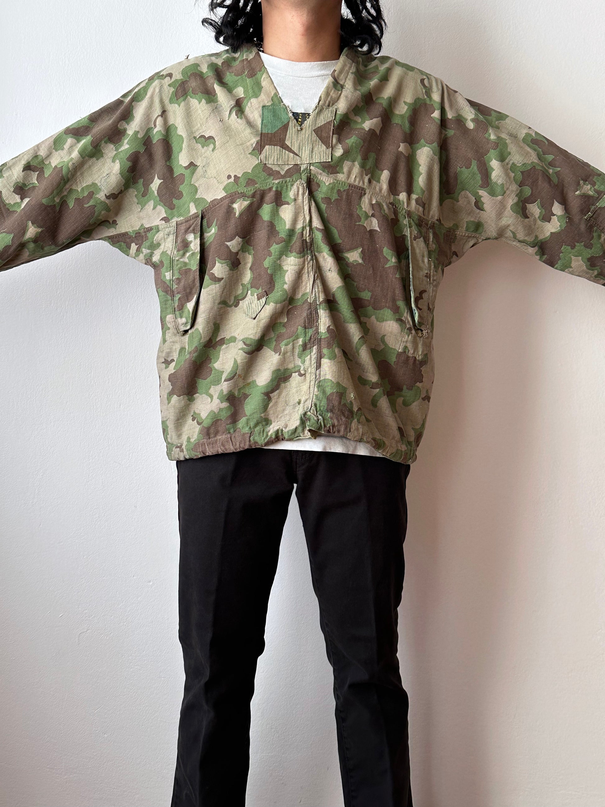 1960's Československá lidová armáda Clouds camouflage reversible jacket 60年代 ヴィンテージ Vintage チェコスロバキア Military ミリタリー ユーロミリタリー Toto 古着屋 プラハ 古着 Praha Prague Vintage store Smock DUBÁKY camouflage ユーロ古着 ヨーロッパ古着 Czech Army チェコスロバキア人民軍 50's 50年代 WW2 戦争 古着卸 