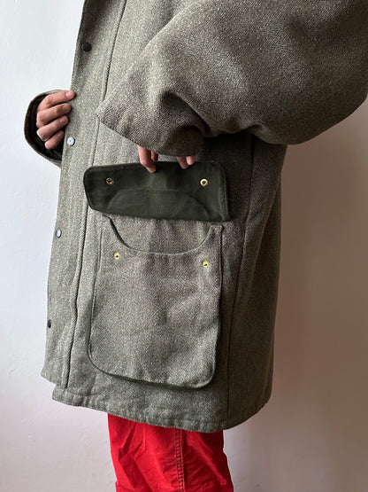 90s British tweed hunting jacket