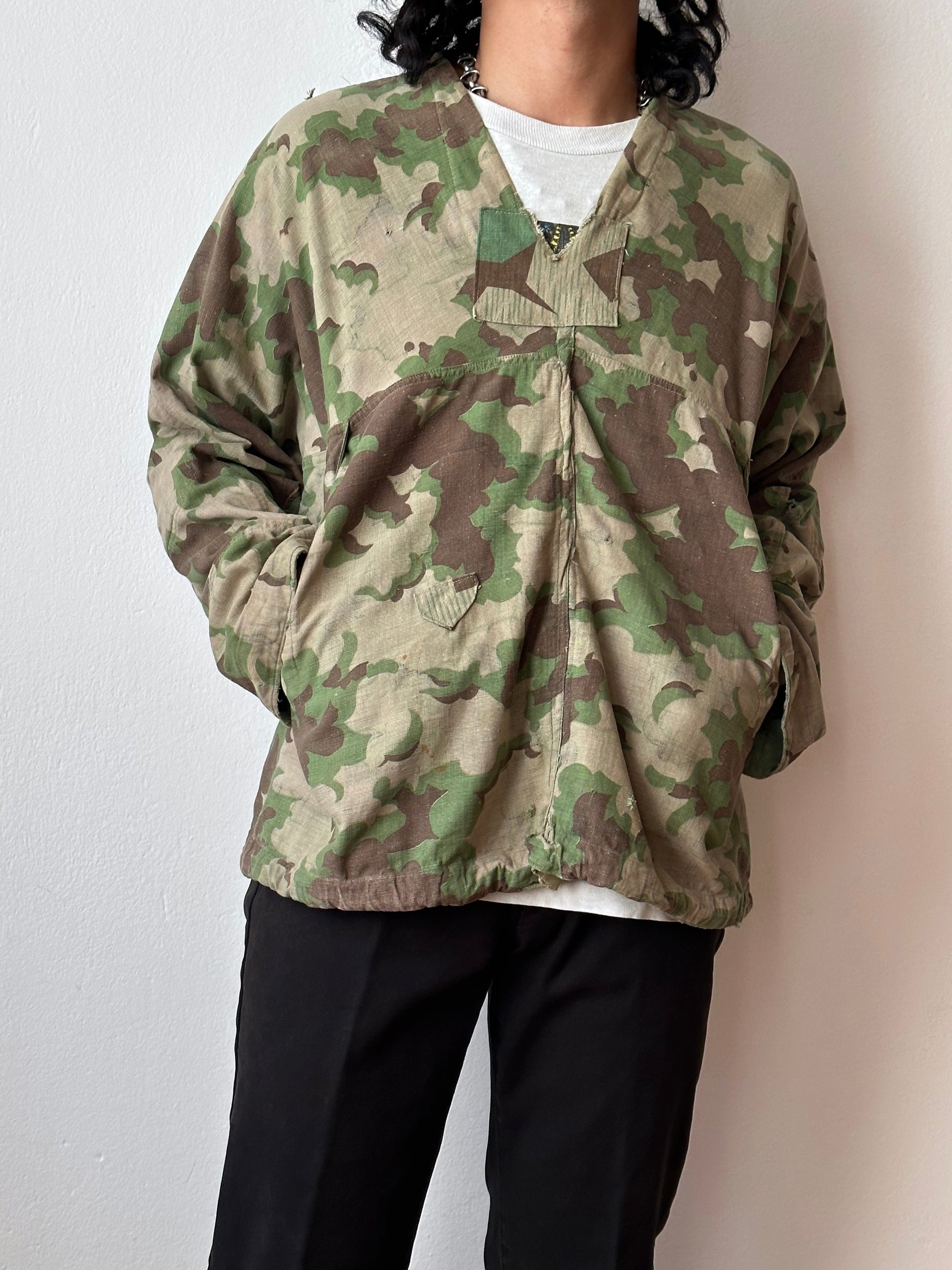 1960's Československá lidová armáda Clouds camouflage reversible jacket 60年代 ヴィンテージ Vintage チェコスロバキア Military ミリタリー ユーロミリタリー Toto 古着屋 プラハ 古着 Praha Prague Vintage store Smock DUBÁKY camouflage ユーロ古着 ヨーロッパ古着 Czech Army チェコスロバキア人民軍 50's 50年代 WW2 戦争 古着卸 