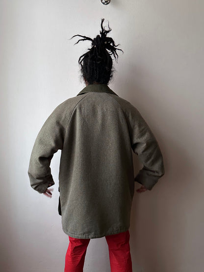 90s British tweed hunting jacket