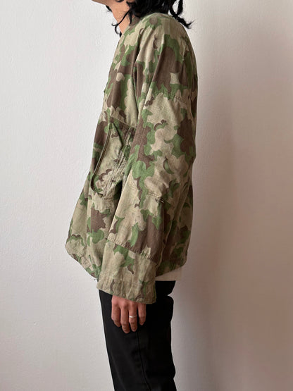 1960's Československá lidová armáda Clouds camouflage reversible jacket 60年代 ヴィンテージ Vintage チェコスロバキア Military ミリタリー ユーロミリタリー Toto 古着屋 プラハ 古着 Praha Prague Vintage store Smock DUBÁKY camouflage ユーロ古着 ヨーロッパ古着 Czech Army チェコスロバキア人民軍 50's 50年代 WW2 戦争 古着卸 