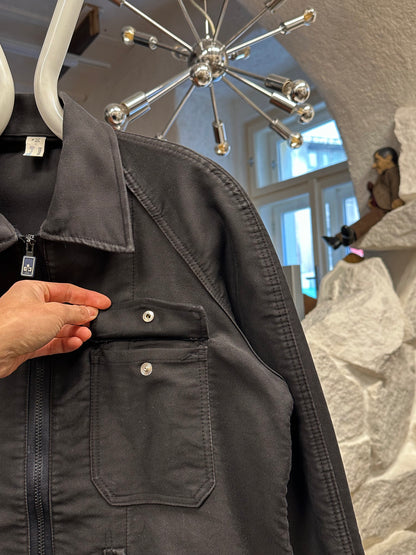 70's Italy Black Moleskin workwear 70年代 Vintage Military ヴィンテージ Toto Prague Vintage store Vintage clothing Praha プラハ 古着屋 古着 黒モールスキン ユーロ古着 ユーロワーク  ヨーロッパワーク ヨーロッパ古着 古着卸 ミリタリー ワークウェア 