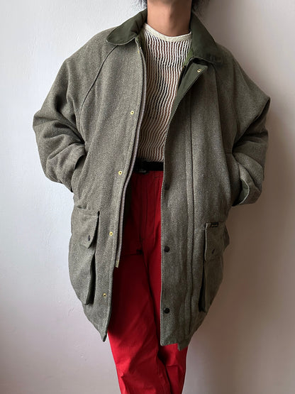 90s British tweed hunting jacket