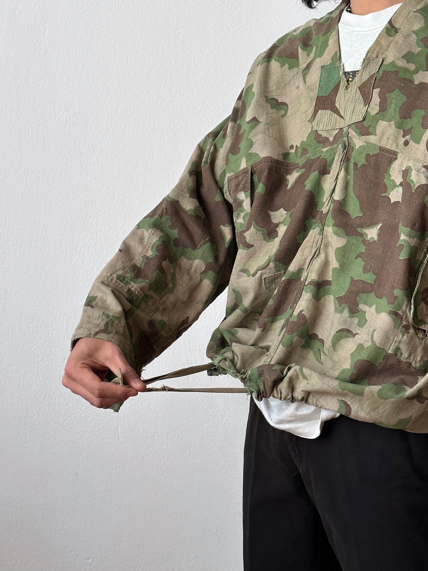 1960's Československá lidová armáda Clouds camouflage reversible jacket 60年代 ヴィンテージ Vintage チェコスロバキア Military ミリタリー ユーロミリタリー Toto 古着屋 プラハ 古着 Praha Prague Vintage store Smock DUBÁKY camouflage ユーロ古着 ヨーロッパ古着 Czech Army チェコスロバキア人民軍 50's 50年代 WW2 戦争 古着卸 