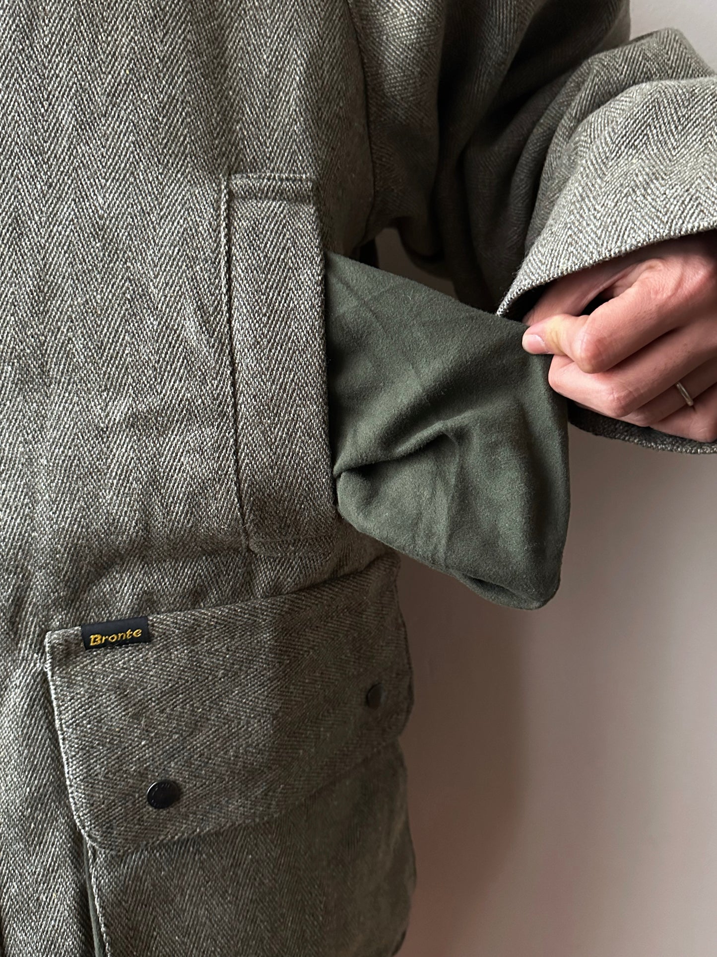 90s British tweed hunting jacket