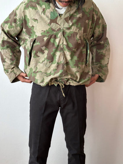 1960's Československá lidová armáda Clouds camouflage reversible jacket 60年代 ヴィンテージ Vintage チェコスロバキア Military ミリタリー ユーロミリタリー Toto 古着屋 プラハ 古着 Praha Prague Vintage store Smock DUBÁKY camouflage ユーロ古着 ヨーロッパ古着 Czech Army チェコスロバキア人民軍 50's 50年代 WW2 戦争 古着卸 