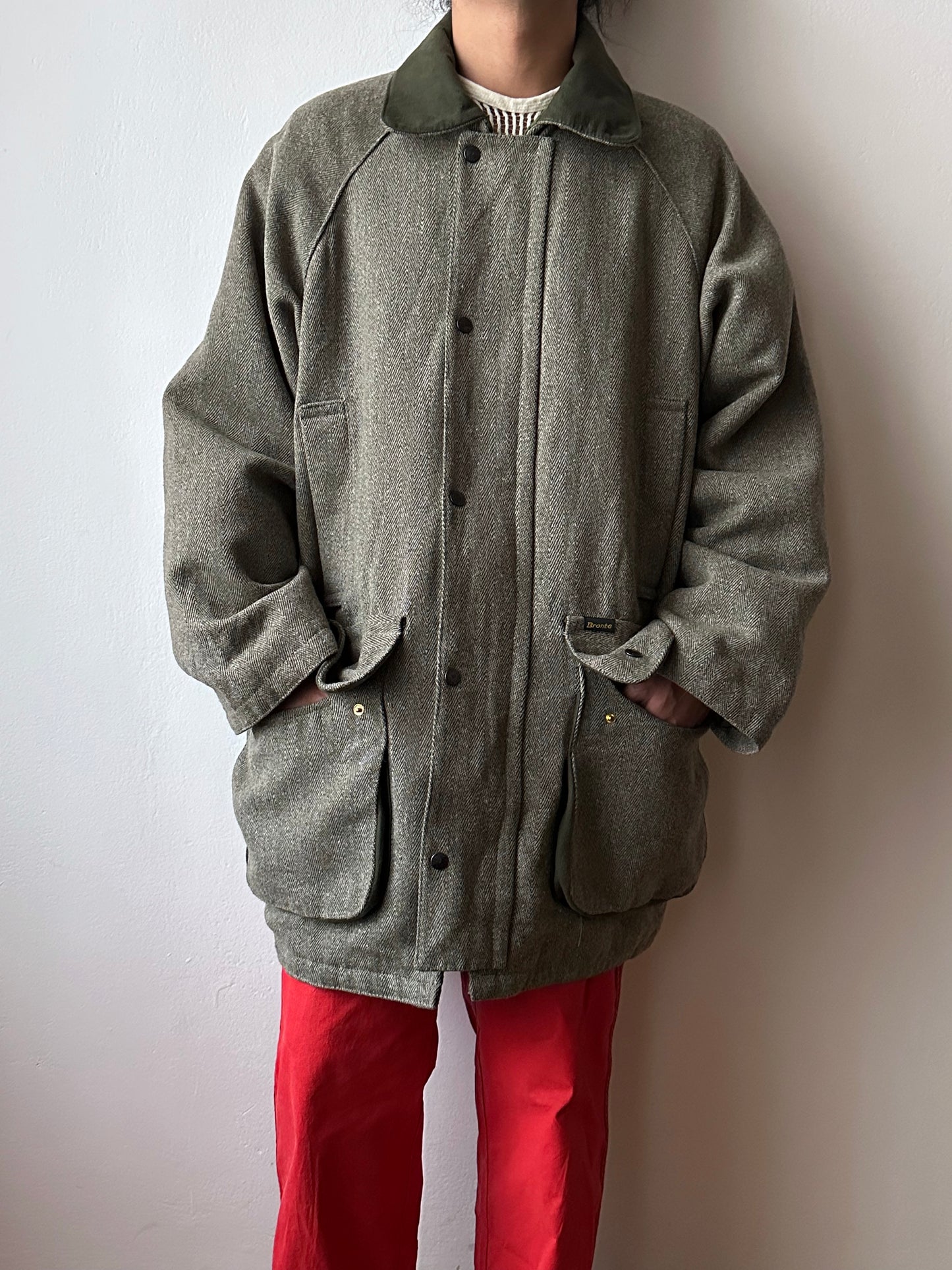 90s British tweed hunting jacket