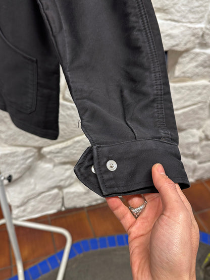 70's Italy Black Moleskin workwear 70年代 Vintage Military ヴィンテージ Toto Prague Vintage store Vintage clothing Praha プラハ 古着屋 古着 黒モールスキン ユーロ古着 ユーロワーク  ヨーロッパワーク ヨーロッパ古着 古着卸 ミリタリー ワークウェア 