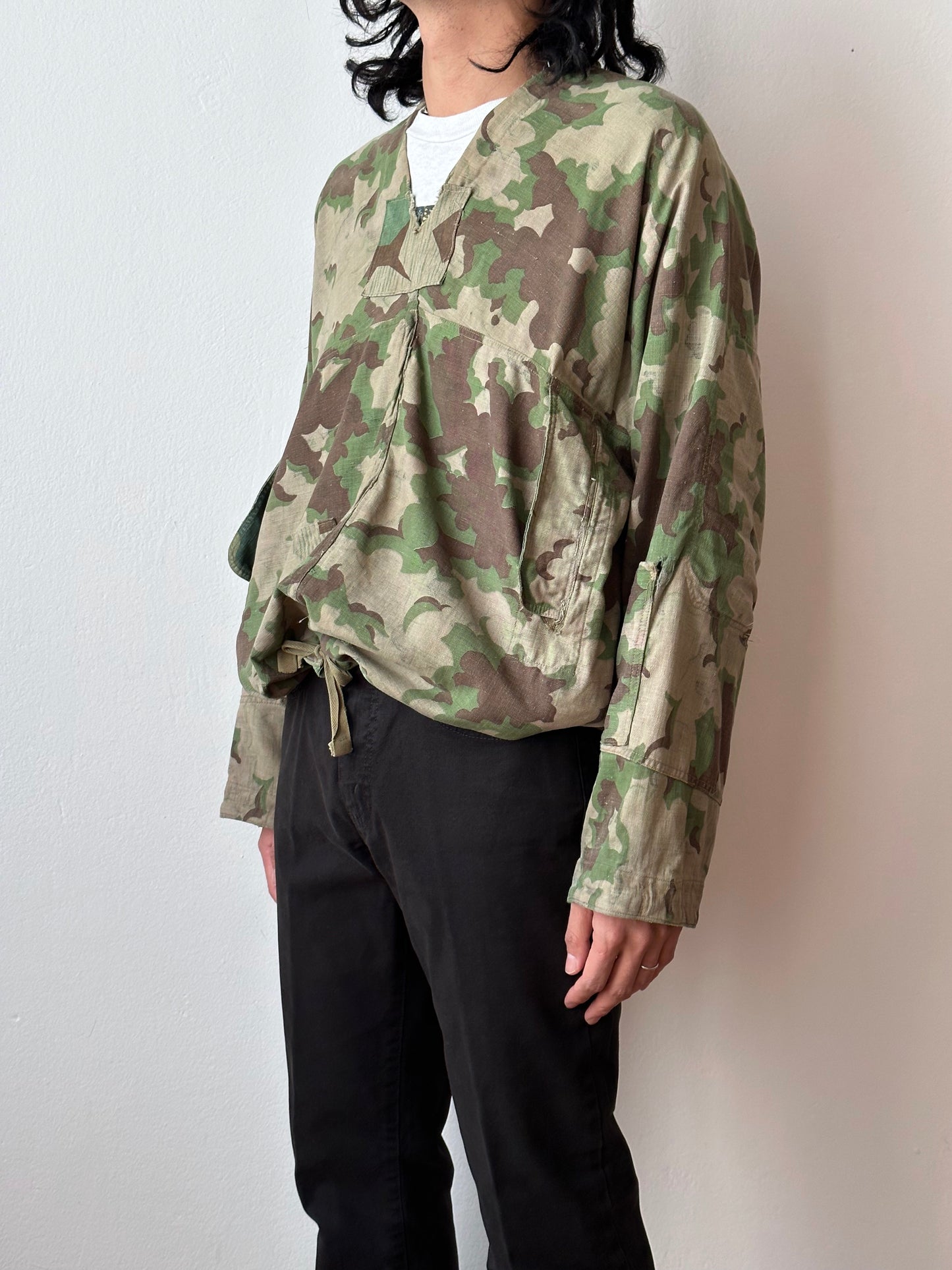 1960's Československá lidová armáda Clouds camouflage reversible jacket 60年代 ヴィンテージ Vintage チェコスロバキア Military ミリタリー ユーロミリタリー Toto 古着屋 プラハ 古着 Praha Prague Vintage store Smock DUBÁKY camouflage ユーロ古着 ヨーロッパ古着 Czech Army チェコスロバキア人民軍 50's 50年代 WW2 戦争 古着卸 