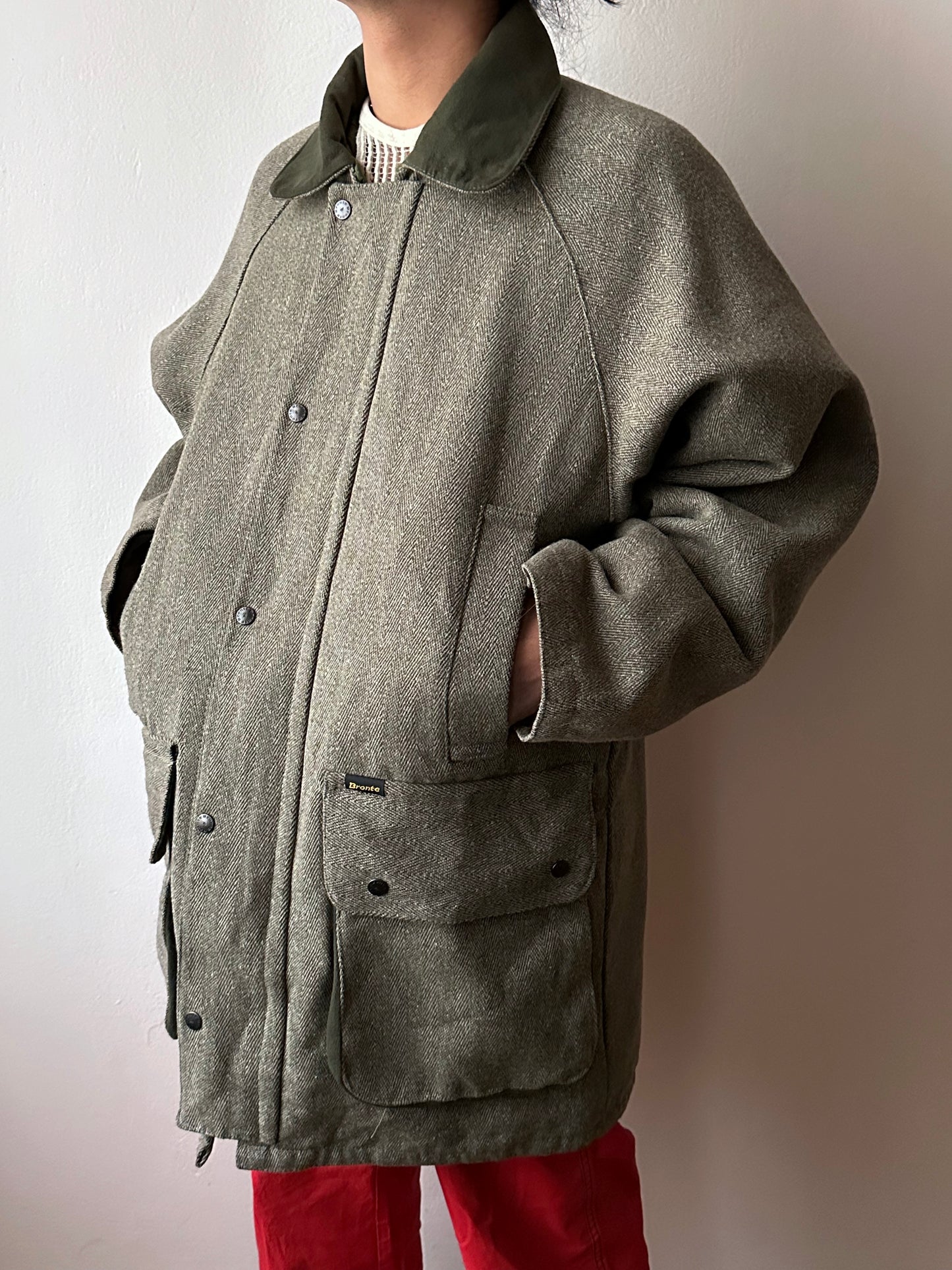 90s British tweed hunting jacket