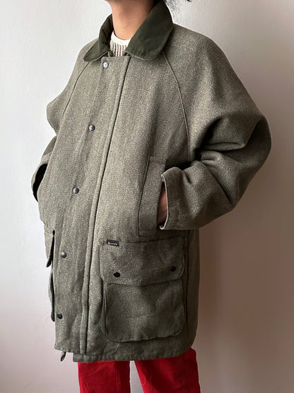 90s British tweed hunting jacket