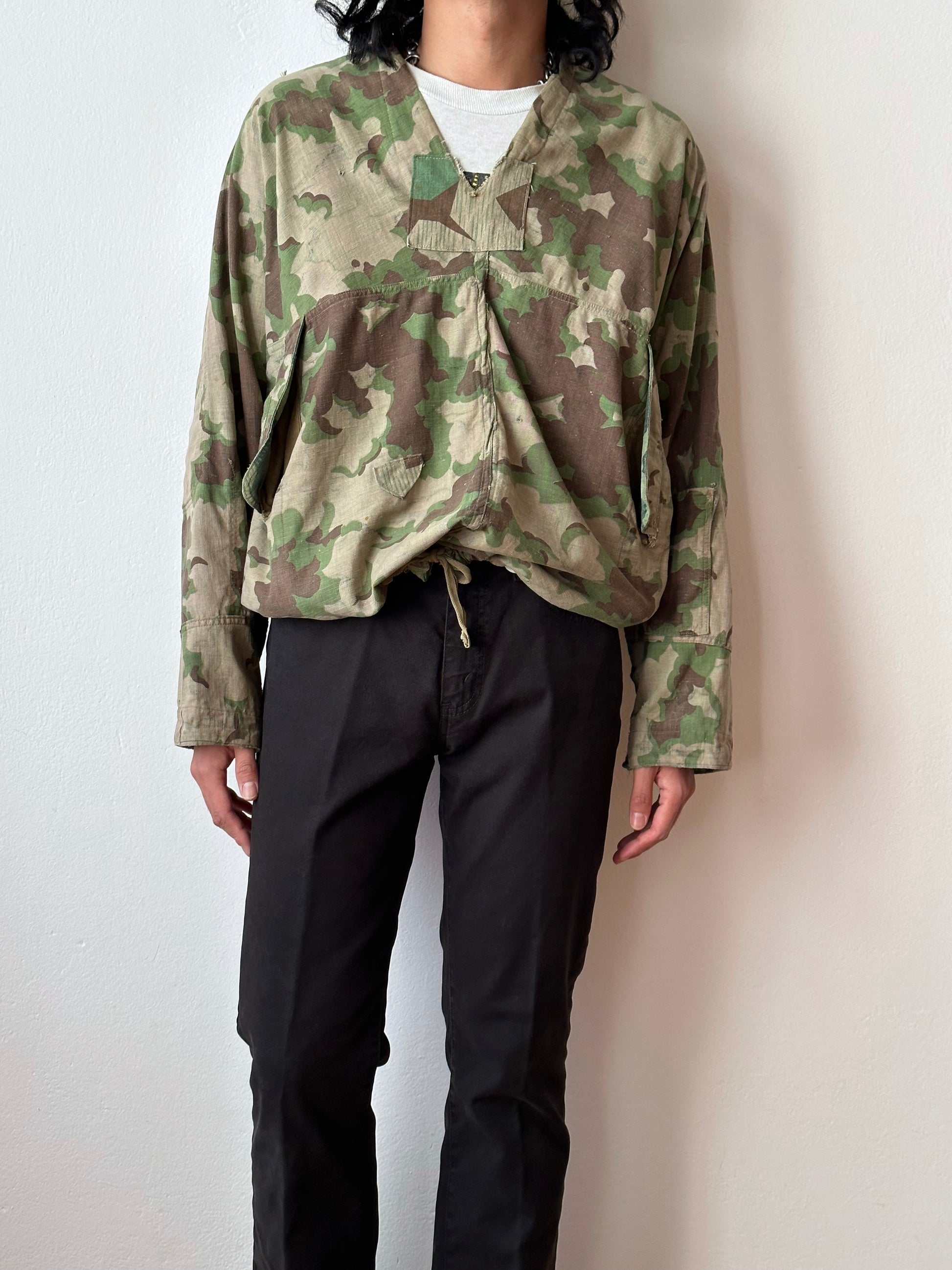 1960's Československá lidová armáda Clouds camouflage reversible jacket 60年代 ヴィンテージ Vintage チェコスロバキア Military ミリタリー ユーロミリタリー Toto 古着屋 プラハ 古着 Praha Prague Vintage store Smock DUBÁKY camouflage ユーロ古着 ヨーロッパ古着 Czech Army チェコスロバキア人民軍 50's 50年代 WW2 戦争 古着卸 