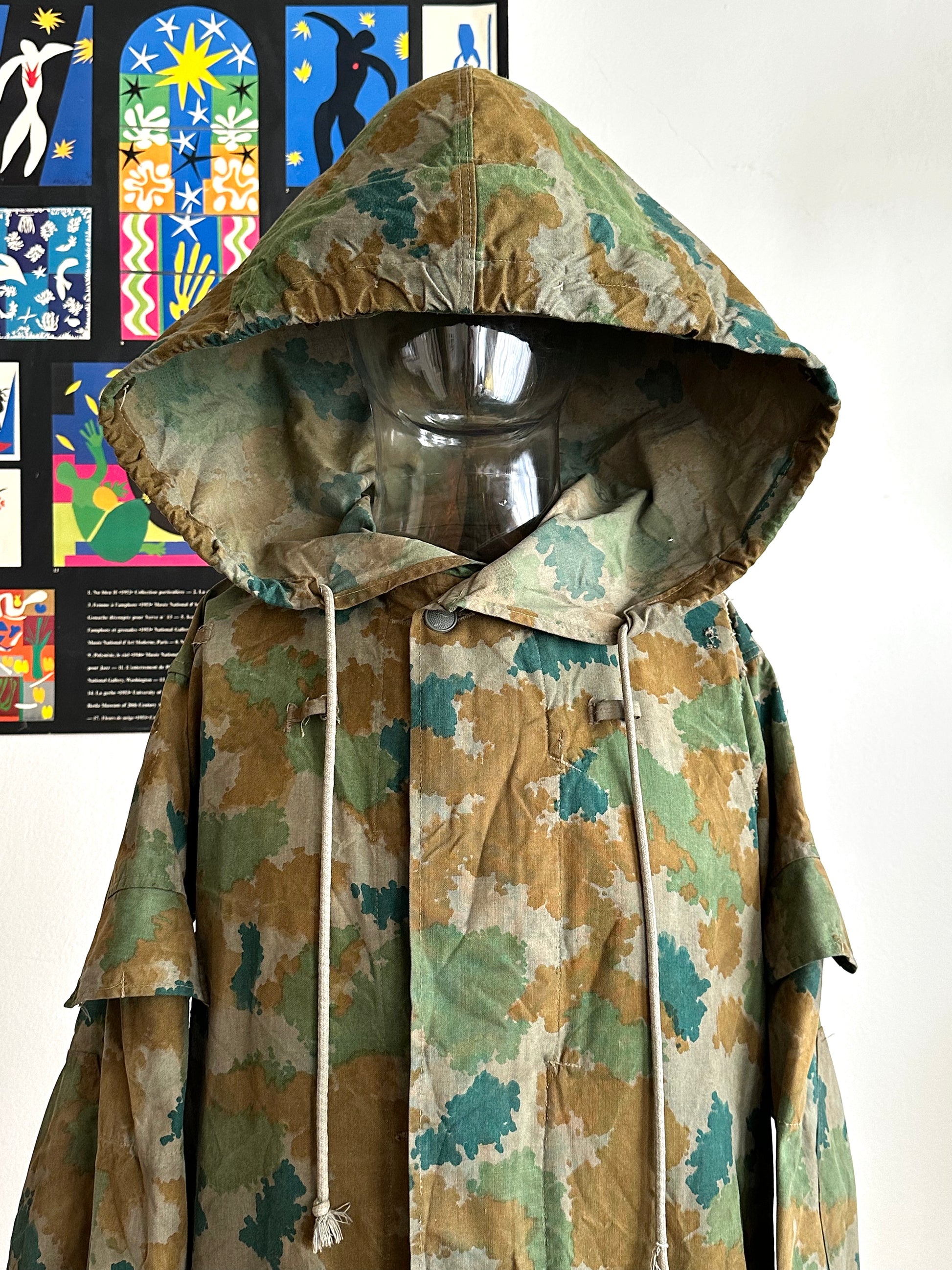 1960s East German NVA Blumentarn Camo Sniper Jacket 60年代 東ドイツ軍 人民軍 Cold war 冷戦 Toto Praha Vintage clothing shop Antique shop 古着屋 プラハ Showroom appointment Prague ユーロ古着 ヨーロッパ古着 古着卸 ヴィンテージ military ミリタリー ユーロミリタリー  レア Rare 花柄