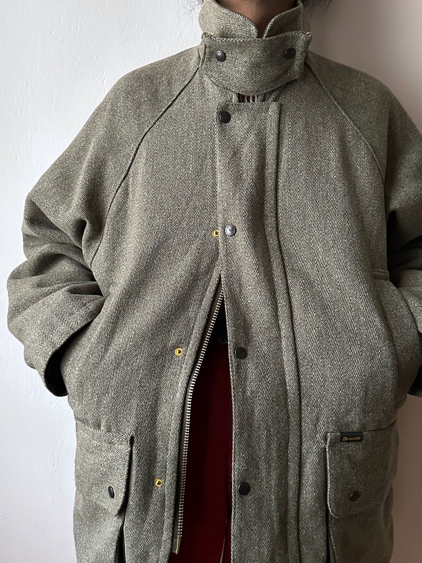 90s British tweed hunting jacket