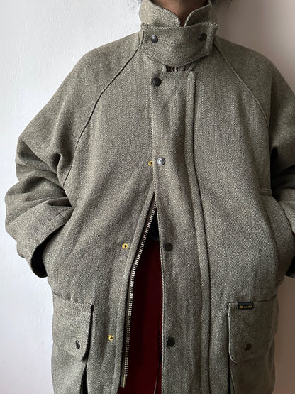 90s British tweed hunting jacket