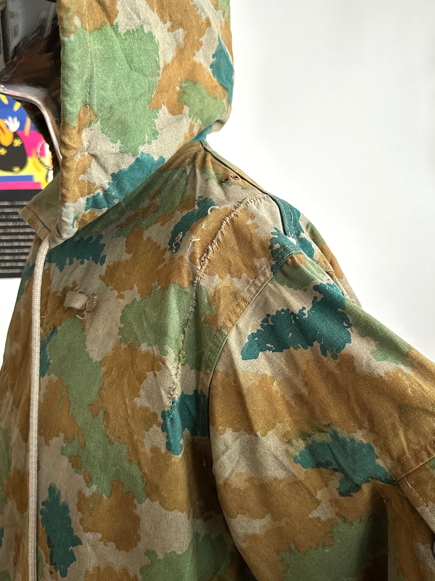 1960s East German NVA Blumentarn Camo Sniper Jacket 60年代 東ドイツ軍 人民軍 Cold war 冷戦 Toto Praha Vintage clothing shop Antique shop 古着屋 プラハ Showroom appointment Prague ユーロ古着 ヨーロッパ古着 古着卸 ヴィンテージ military ミリタリー ユーロミリタリー  レア Rare 花柄