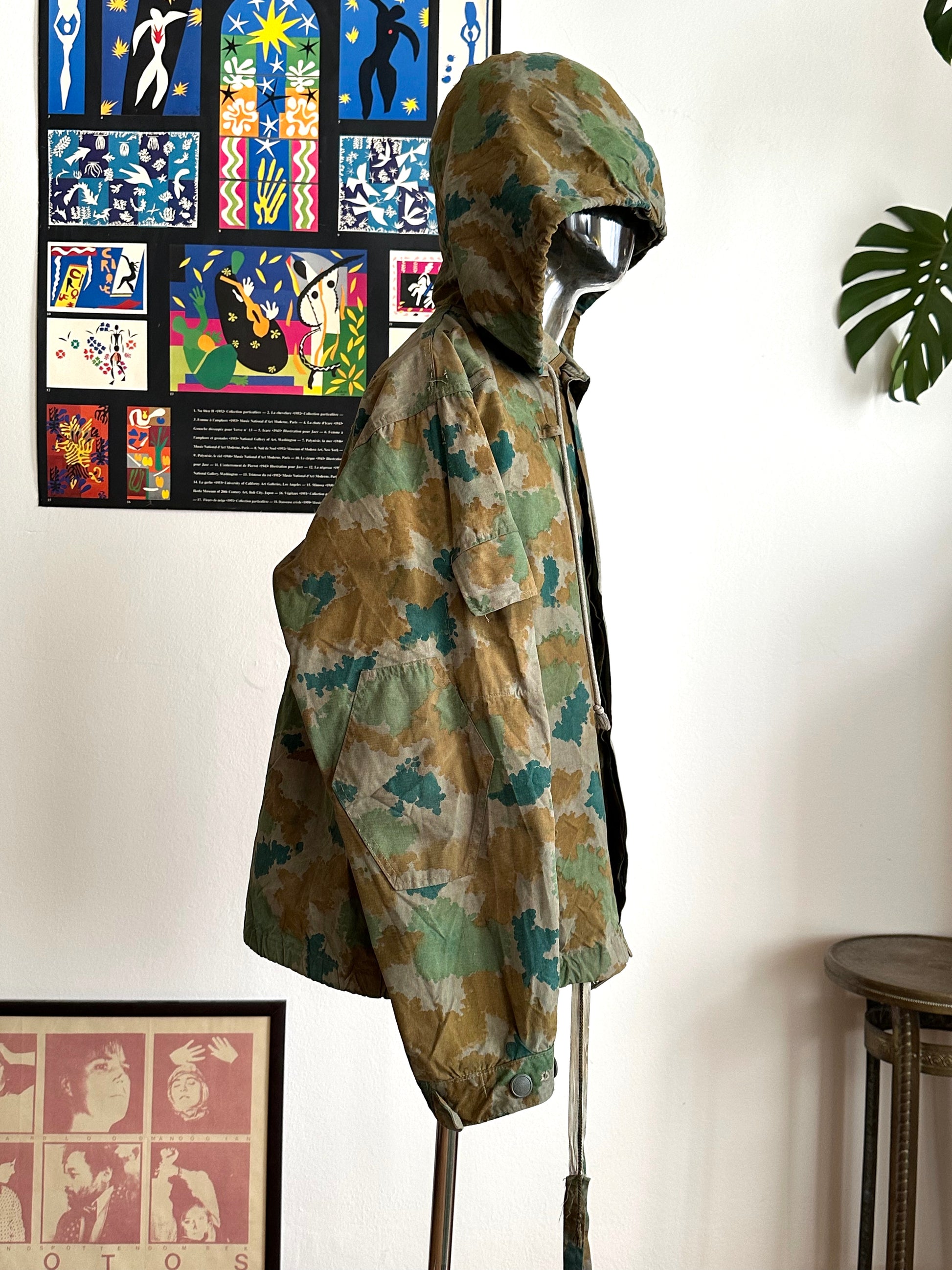 1960s East German NVA Blumentarn Camo Sniper Jacket 60年代 東ドイツ軍 人民軍 Cold war 冷戦 Toto Praha Vintage clothing shop Antique shop 古着屋 プラハ Showroom appointment Prague ユーロ古着 ヨーロッパ古着 古着卸 ヴィンテージ military ミリタリー ユーロミリタリー  レア Rare 花柄