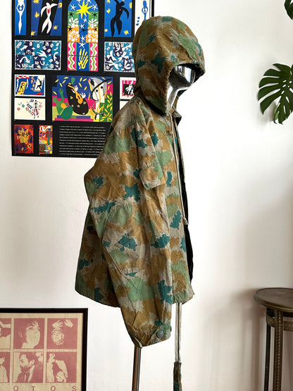 1960s East German NVA Blumentarn Camo Sniper Jacket 60年代 東ドイツ軍 人民軍 Cold war 冷戦 Toto Praha Vintage clothing shop Antique shop 古着屋 プラハ Showroom appointment Prague ユーロ古着 ヨーロッパ古着 古着卸 ヴィンテージ military ミリタリー ユーロミリタリー  レア Rare 花柄