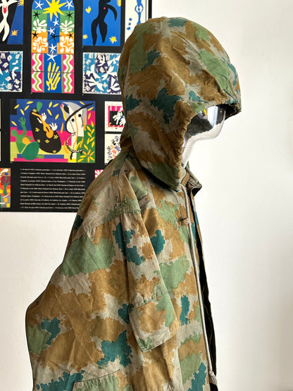 1960s East German NVA Blumentarn Camo Sniper Jacket 60年代 東ドイツ軍 人民軍 Cold war 冷戦 Toto Praha Vintage clothing shop Antique shop 古着屋 プラハ Showroom appointment Prague ユーロ古着 ヨーロッパ古着 古着卸 ヴィンテージ military ミリタリー ユーロミリタリー  レア Rare 花柄