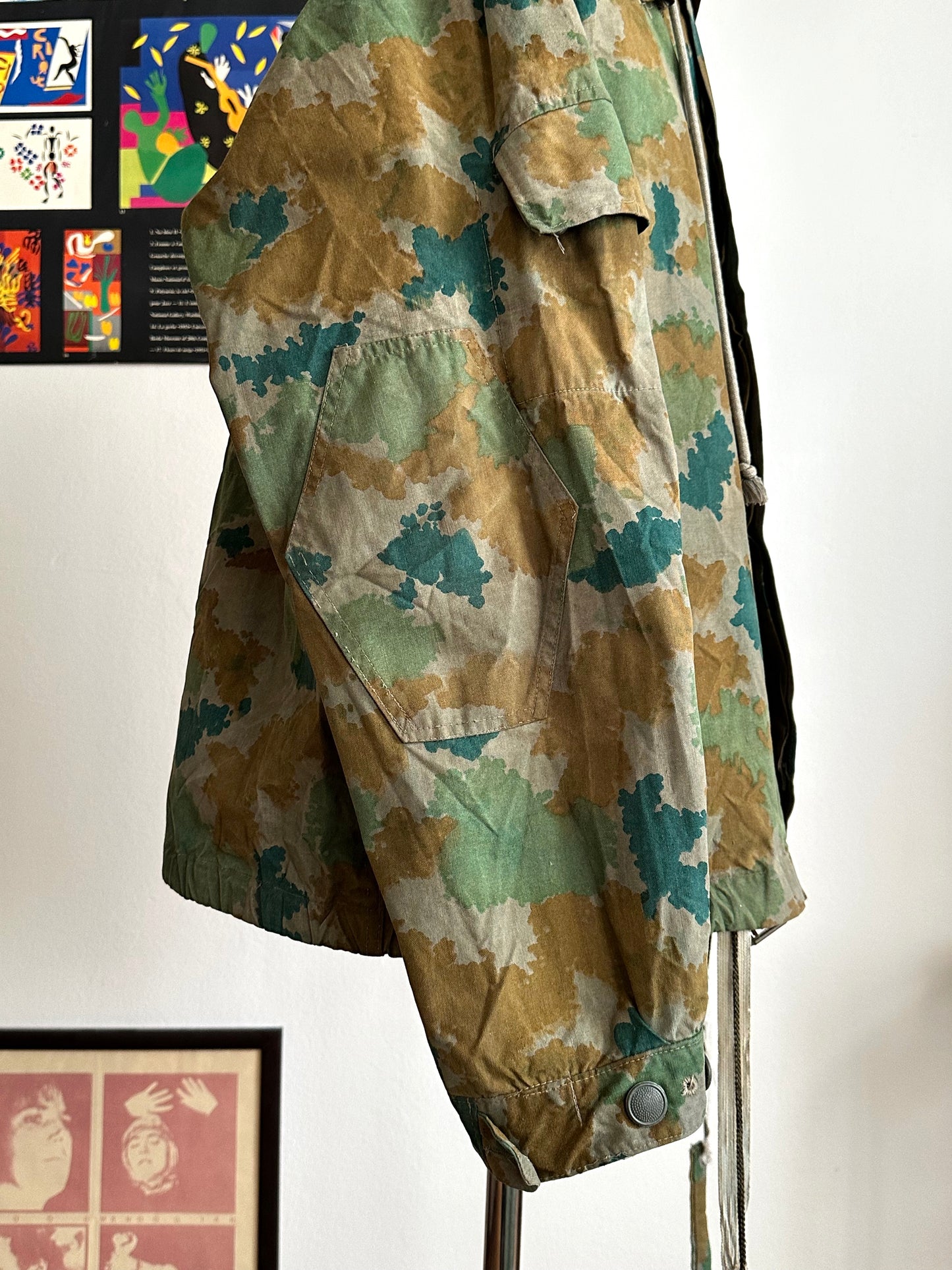 1960s East German NVA Blumentarn Camo Sniper Jacket 60年代 東ドイツ軍 人民軍 Cold war 冷戦 Toto Praha Vintage clothing shop Antique shop 古着屋 プラハ Showroom appointment Prague ユーロ古着 ヨーロッパ古着 古着卸 ヴィンテージ military ミリタリー ユーロミリタリー  レア Rare 花柄