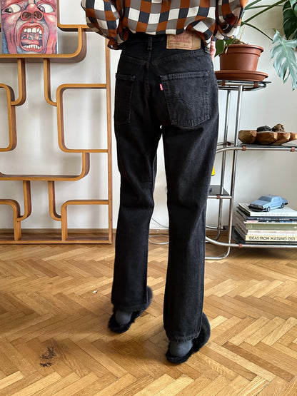 1990s French made Levi’s black denim trousers - w29