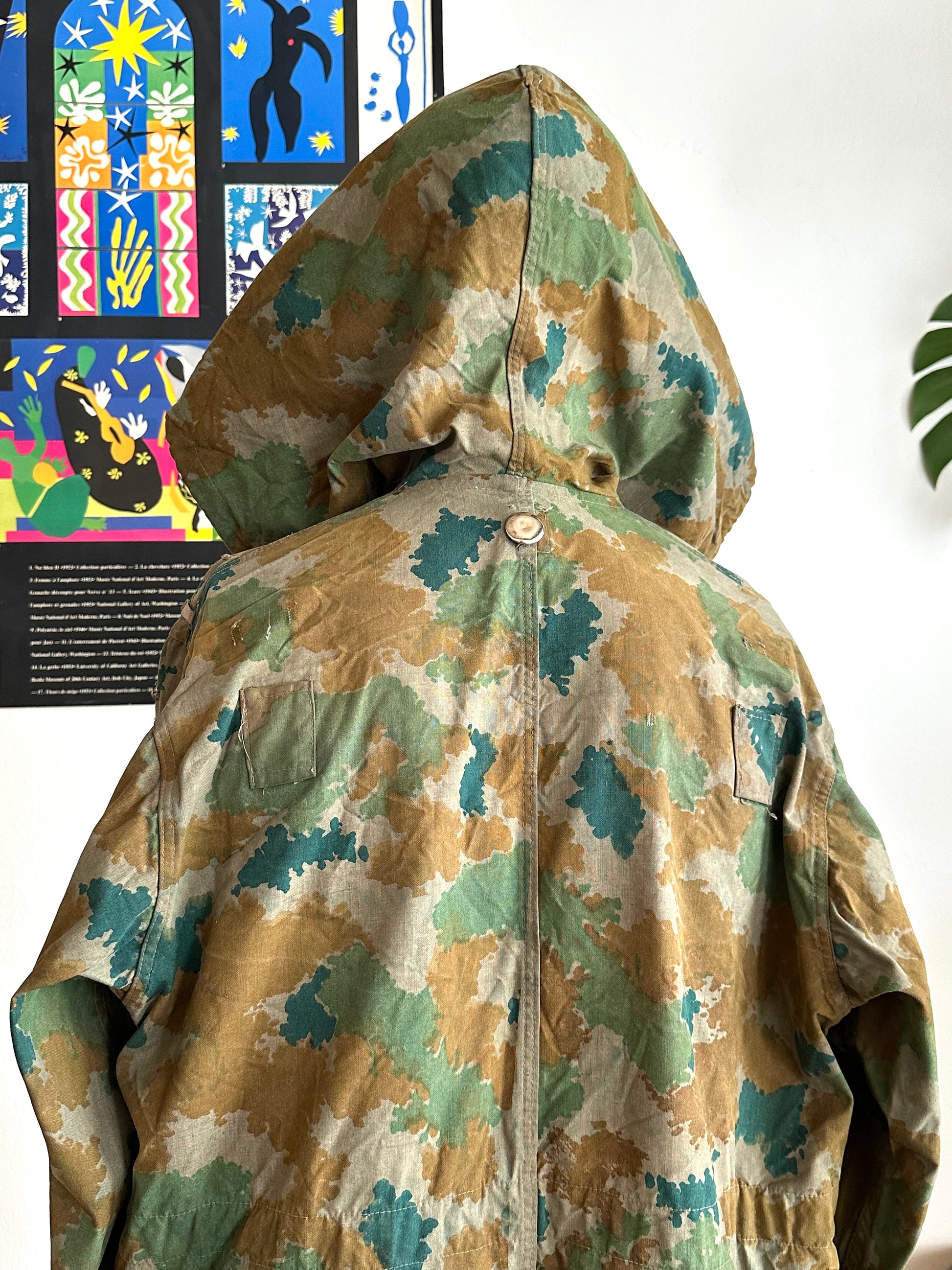 1960s East German NVA Blumentarn Camo Sniper Jacket 60年代 東ドイツ軍 人民軍 Cold war 冷戦 Toto Praha Vintage clothing shop Antique shop 古着屋 プラハ Showroom appointment Prague ユーロ古着 ヨーロッパ古着 古着卸 ヴィンテージ military ミリタリー ユーロミリタリー  レア Rare 花柄