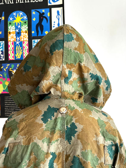 1960s East German NVA Blumentarn Camo Sniper Jacket 60年代 東ドイツ軍 人民軍 Cold war 冷戦 Toto Praha Vintage clothing shop Antique shop 古着屋 プラハ Showroom appointment Prague ユーロ古着 ヨーロッパ古着 古着卸 ヴィンテージ military ミリタリー ユーロミリタリー  レア Rare 花柄