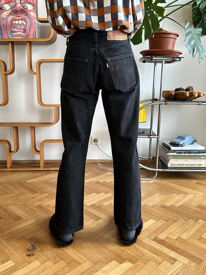 1990s French made Levi’s black denim trousers - w29
