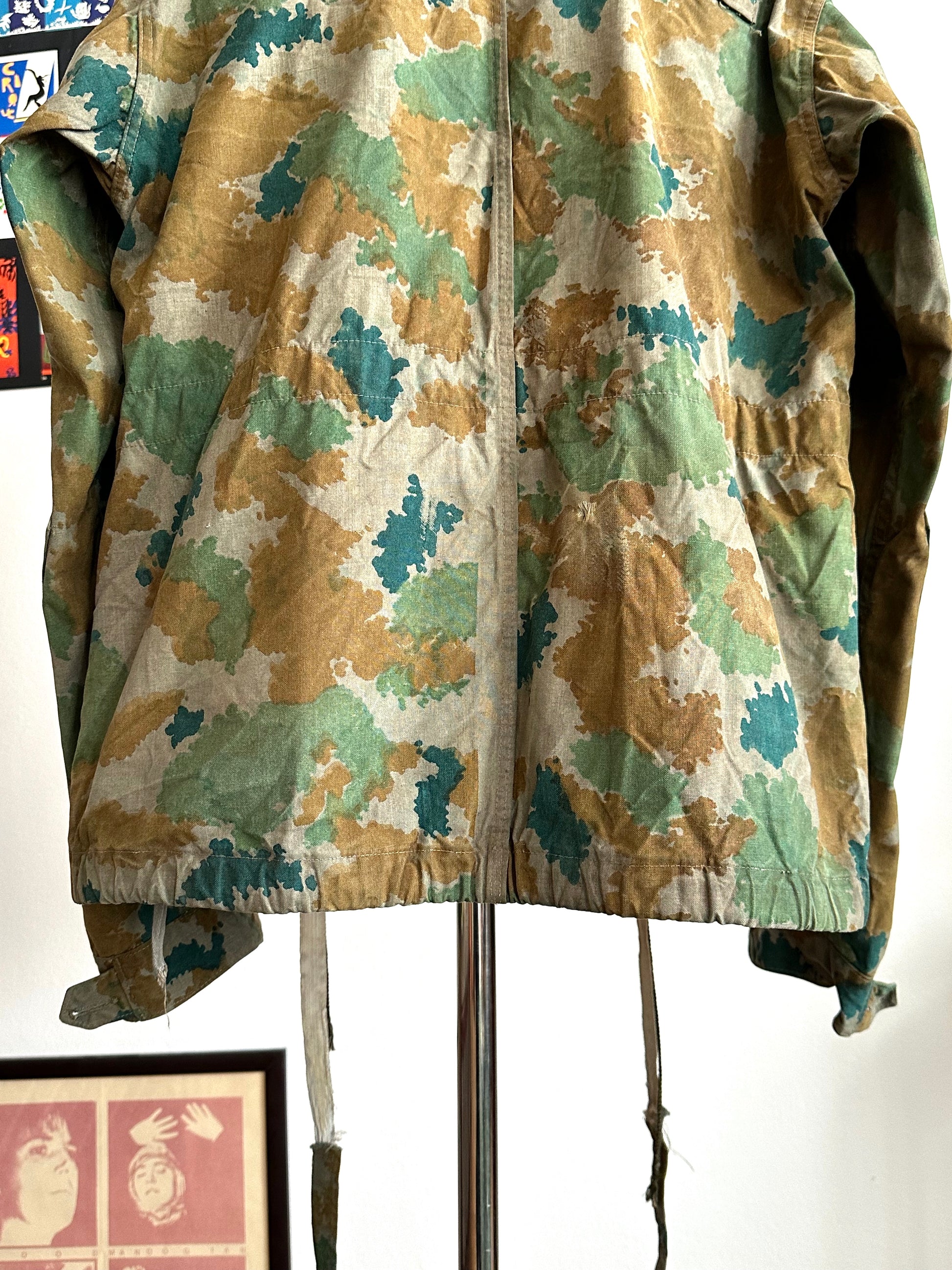 1960s East German NVA Blumentarn Camo Sniper Jacket 60年代 東ドイツ軍 人民軍 Cold war 冷戦 Toto Praha Vintage clothing shop Antique shop 古着屋 プラハ Showroom appointment Prague ユーロ古着 ヨーロッパ古着 古着卸 ヴィンテージ military ミリタリー ユーロミリタリー  レア Rare 花柄