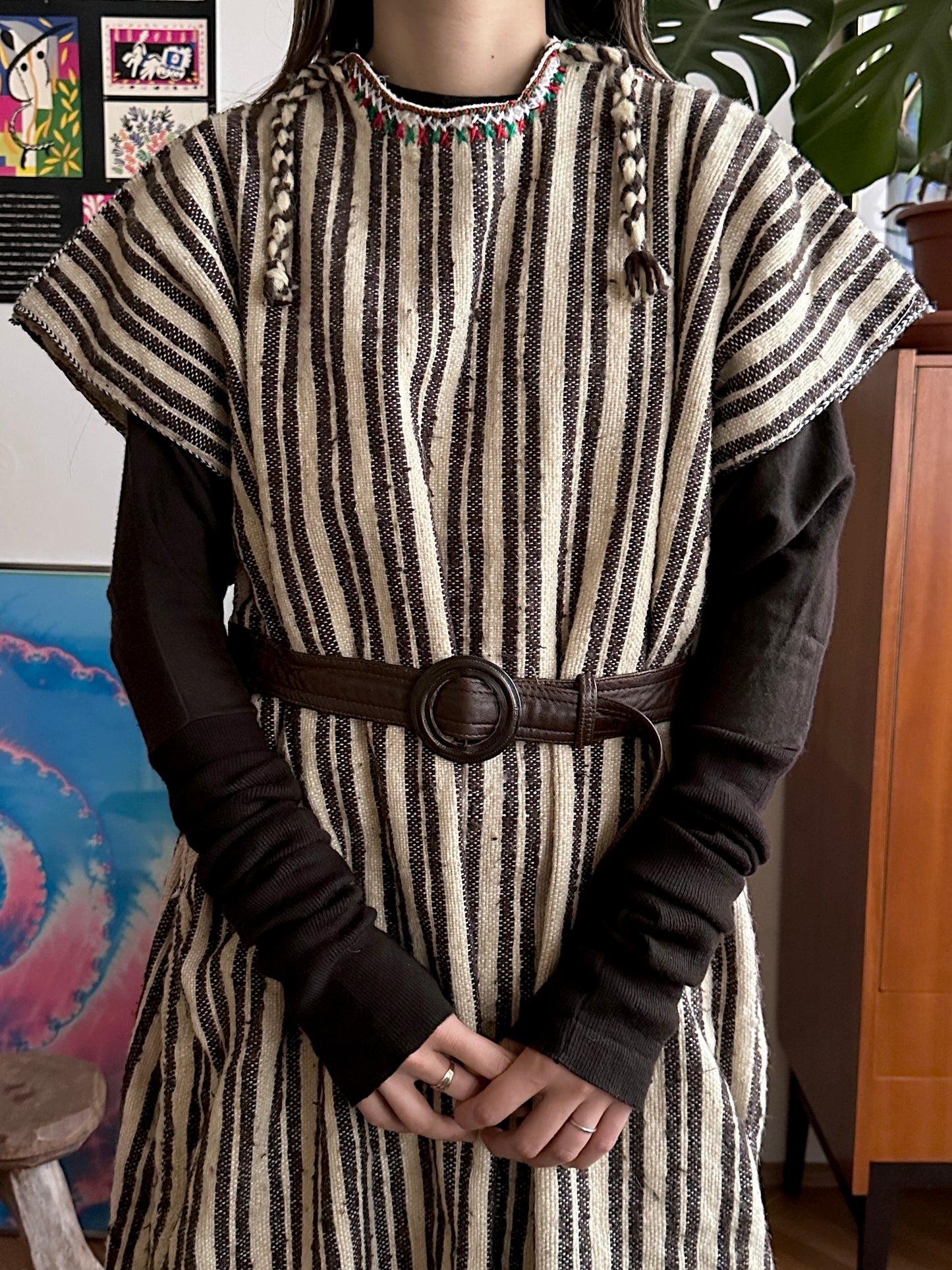 Vintage wool rug dres