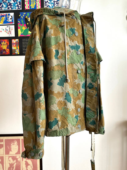 1960s East German NVA Blumentarn Camo Sniper Jacket 60年代 東ドイツ軍 人民軍 Cold war 冷戦 Toto Praha Vintage clothing shop Antique shop 古着屋 プラハ Showroom appointment Prague ユーロ古着 ヨーロッパ古着 古着卸 ヴィンテージ military ミリタリー ユーロミリタリー  レア Rare 花柄