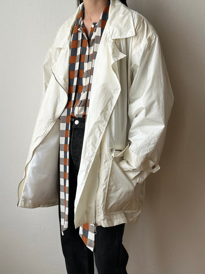 90s nylon zip jacket