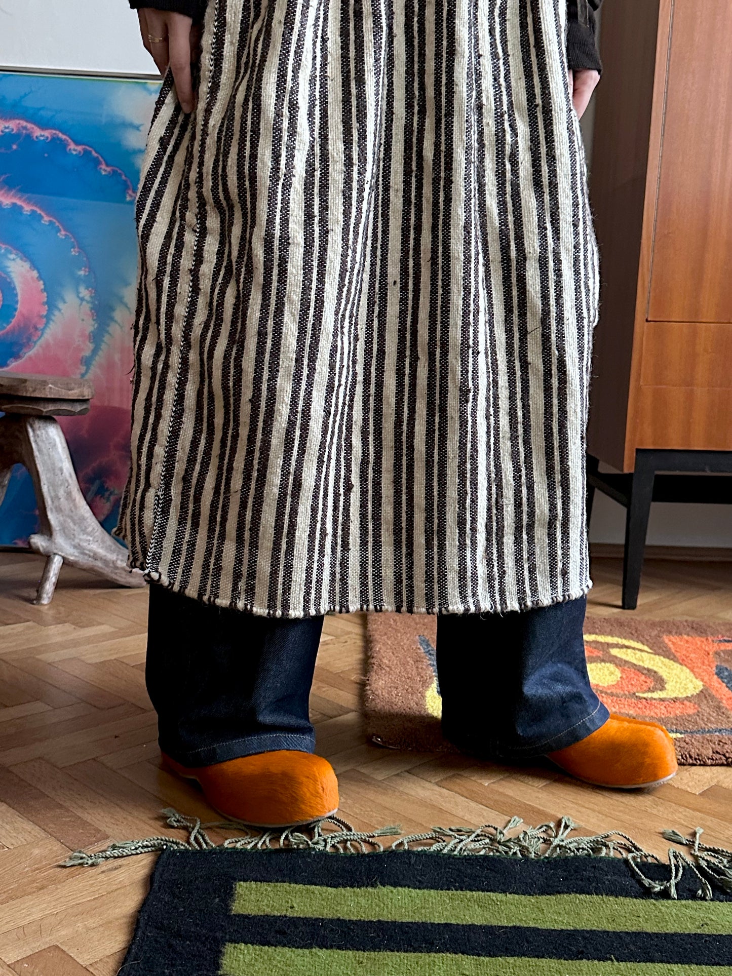 Vintage wool rug dres