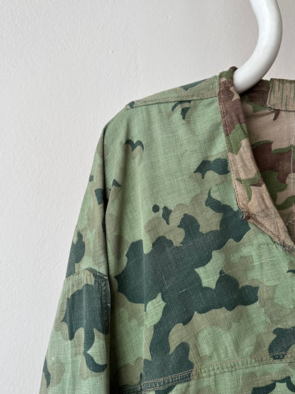 1960's Československá lidová armáda Clouds camouflage reversible jacket 60年代 ヴィンテージ Vintage チェコスロバキア Military ミリタリー ユーロミリタリー Toto 古着屋 プラハ 古着 Praha Prague Vintage store Smock DUBÁKY camouflage ユーロ古着 ヨーロッパ古着 Czech Army チェコスロバキア人民軍 50's 50年代 WW2 戦争 古着卸 