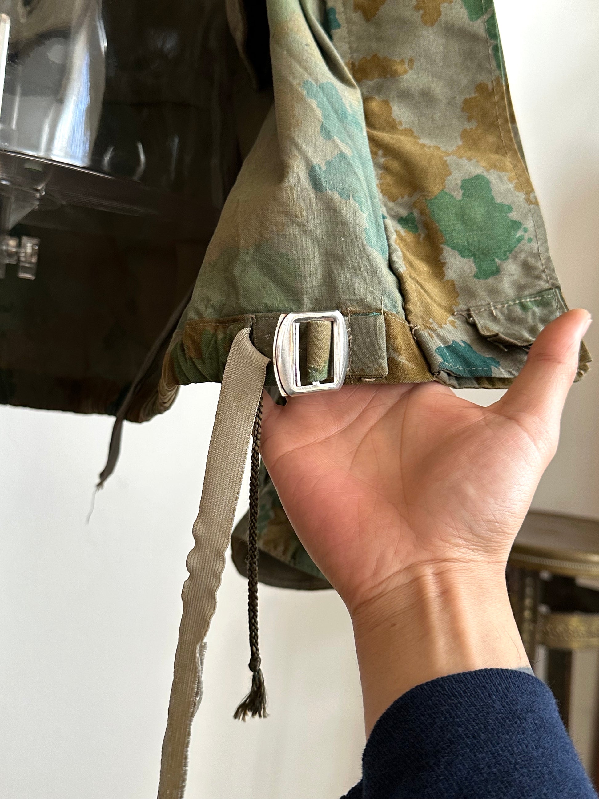 1960s East German NVA Blumentarn Camo Sniper Jacket 60年代 東ドイツ軍 人民軍 Cold war 冷戦 Toto Praha Vintage clothing shop Antique shop 古着屋 プラハ Showroom appointment Prague ユーロ古着 ヨーロッパ古着 古着卸 ヴィンテージ military ミリタリー ユーロミリタリー  レア Rare 花柄