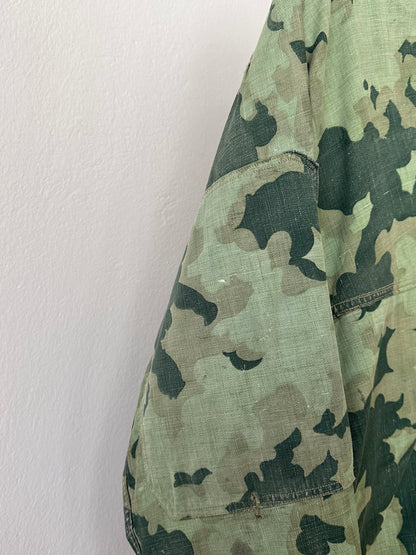 1960's Československá lidová armáda Clouds camouflage reversible jacket 60年代 ヴィンテージ Vintage チェコスロバキア Military ミリタリー ユーロミリタリー Toto 古着屋 プラハ 古着 Praha Prague Vintage store Smock DUBÁKY camouflage ユーロ古着 ヨーロッパ古着 Czech Army チェコスロバキア人民軍 50's 50年代 WW2 戦争 古着卸 