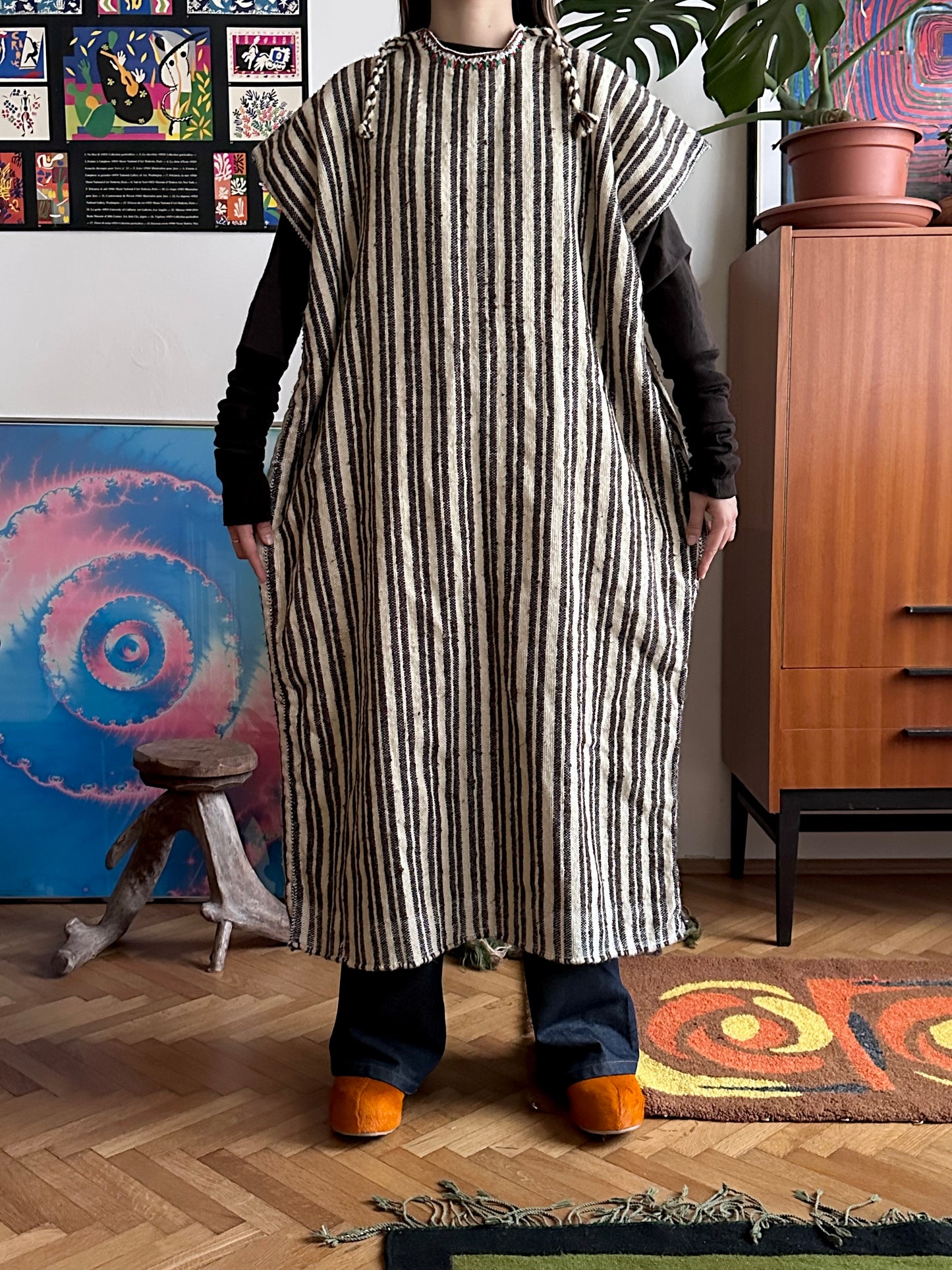 Vintage wool rug dres